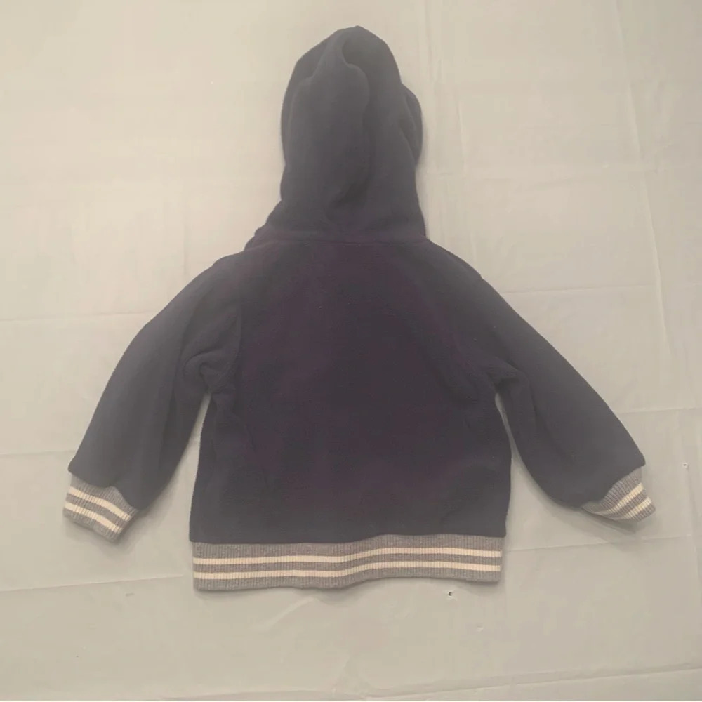 Disney Mickey Mouse full zip hooded sweater for baby size 18 month  dark blue - Picture 2 of 7